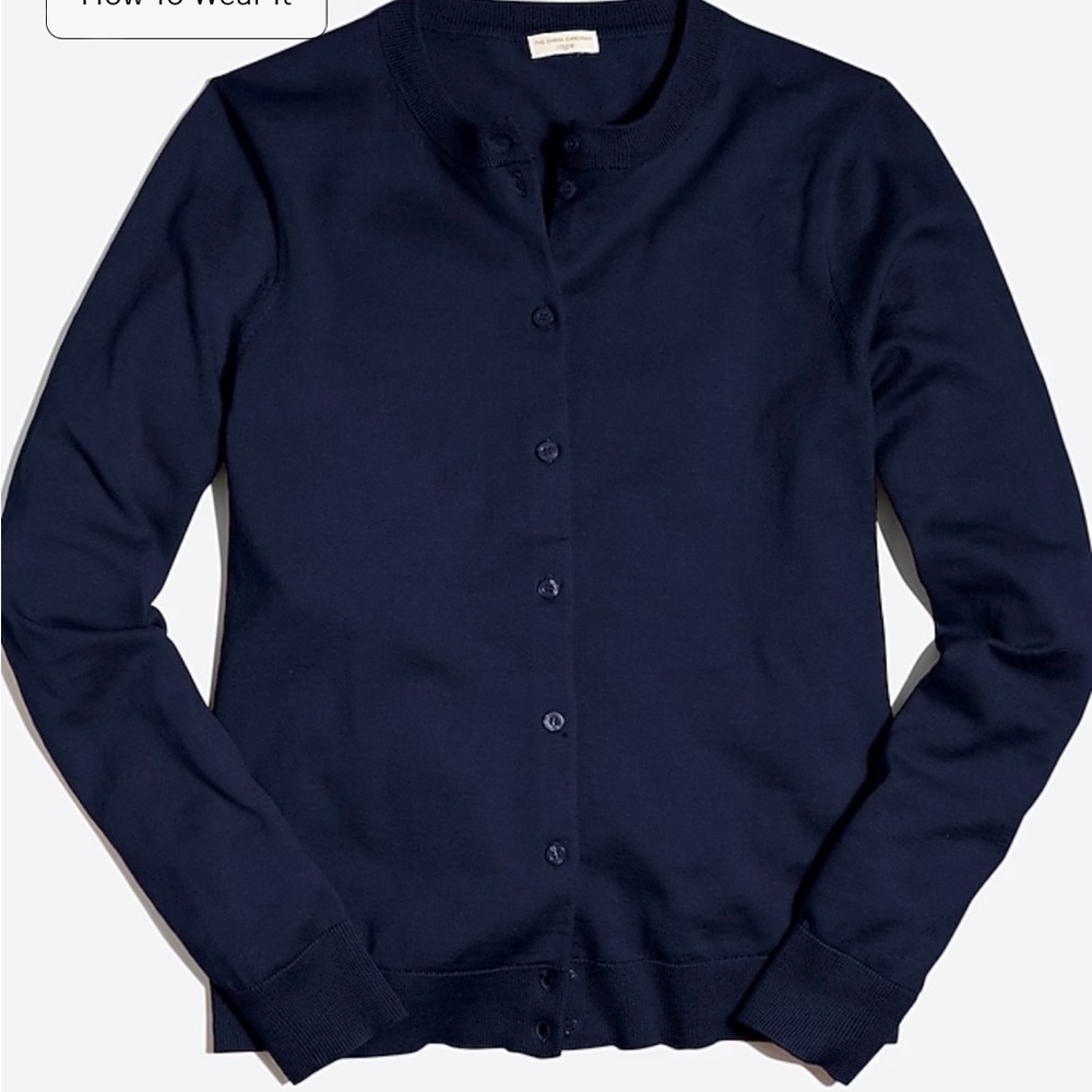 Navy Blue J crew factory cardigan